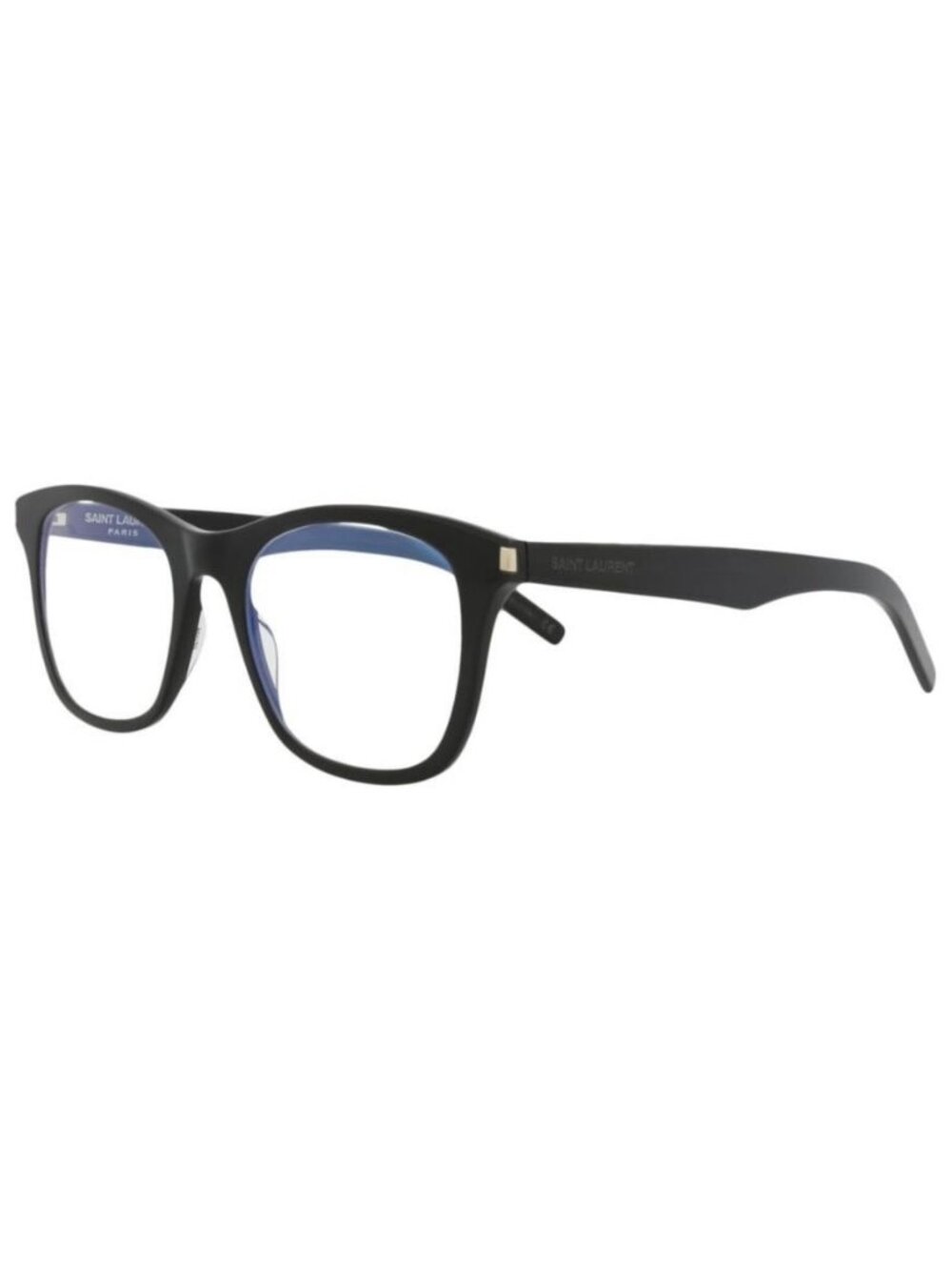 New Saint Laurent Unisex Square/Rectangle Black Black Transparent Fashion Design